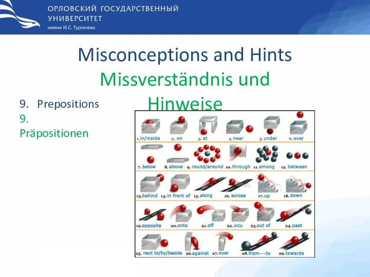 First PhD English Exam Erste PhD Deutschprüfung Misconceptions and Hints Missverständnis und