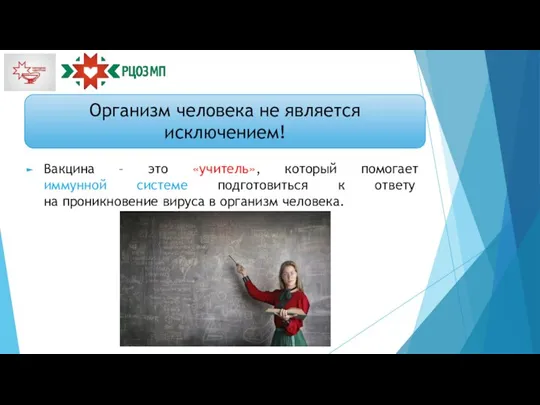 Организм человека не является исключением! Вакцина – это «учитель», который помогает иммунной