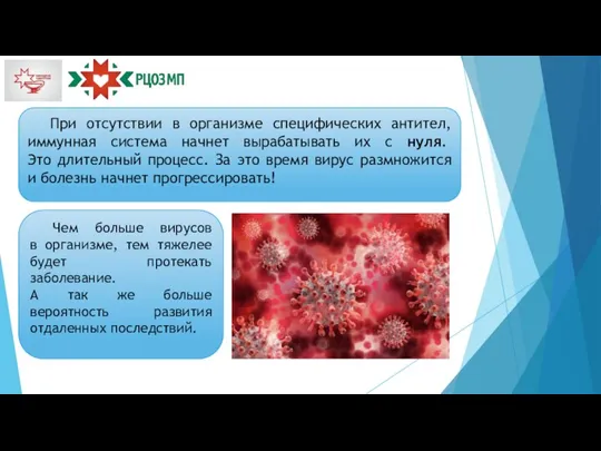 При отсутствии в организме специфических антител, иммунная система начнет вырабатывать их с