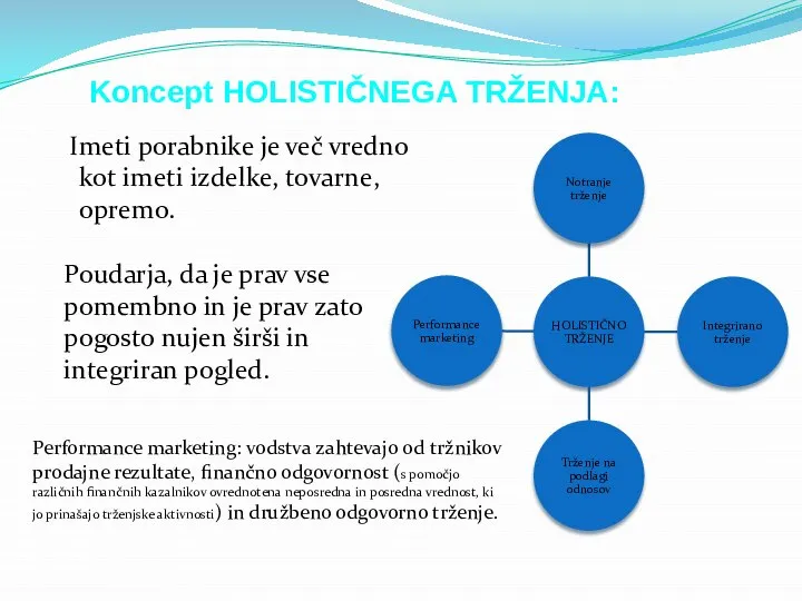 Imeti porabnike je več vredno kot imeti izdelke, tovarne, opremo. Poudarja, da