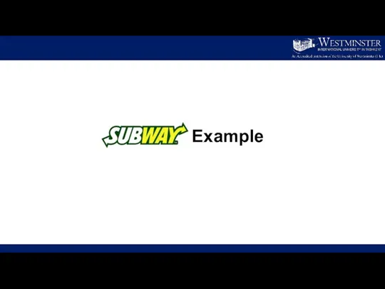 Subway Example