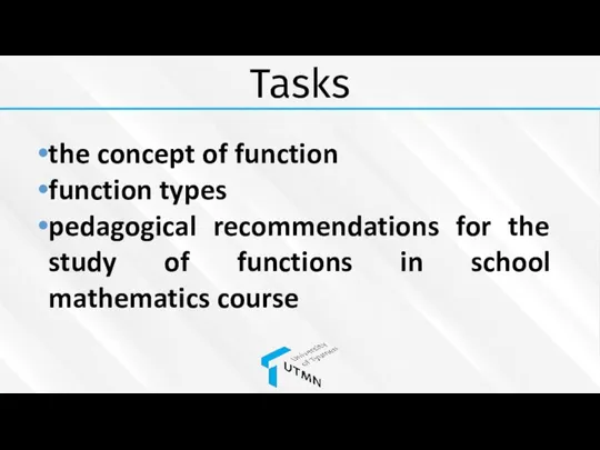 Tasks the concept of function function types pedagogical recommendations for the study