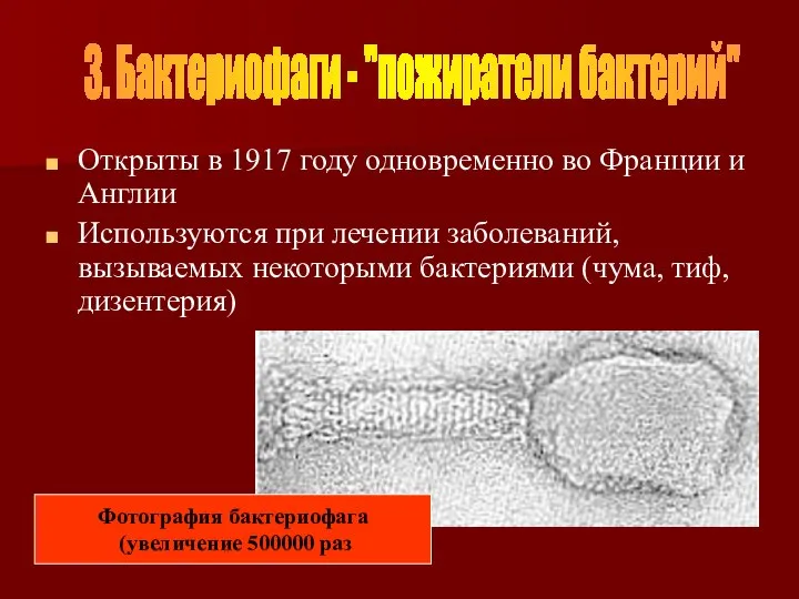 Открыты в 1917 году одновременно во Франции и Англии Используются при лечении