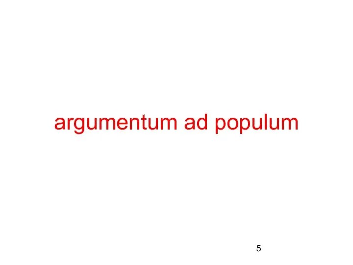 argumentum ad populum