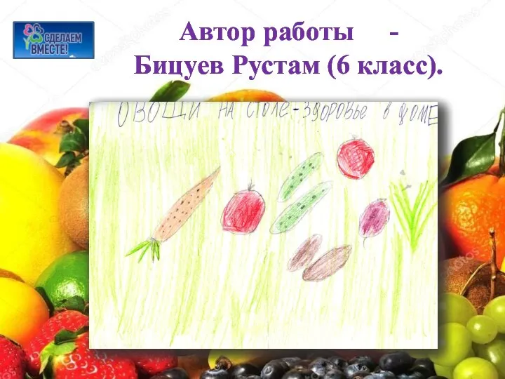 Автор работы - Бицуев Рустам (6 класс).