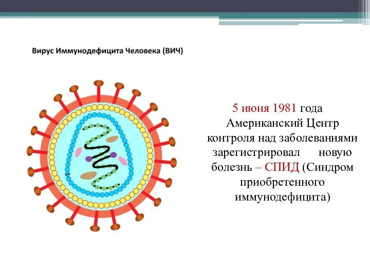 5 июня 1981 года Американский Центр контроля над заболеваниями зарегистрировал новую болезнь