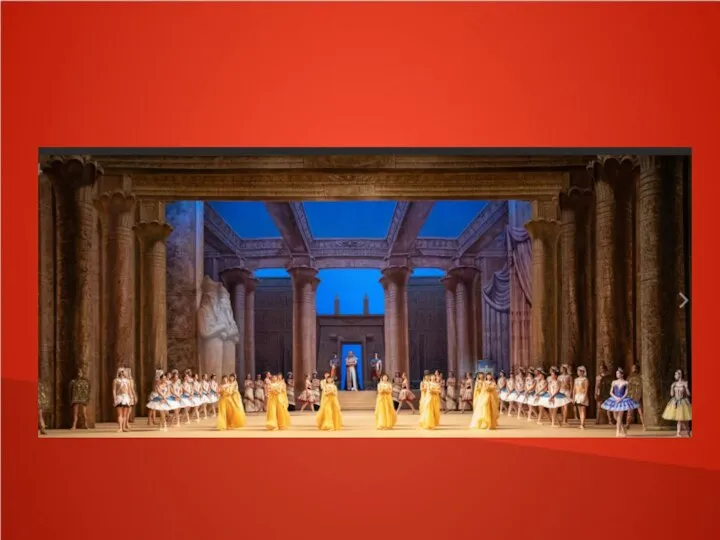 Сцена из оперы «Аида» Дж. Верди, написанная по заказу для Каирского оперного