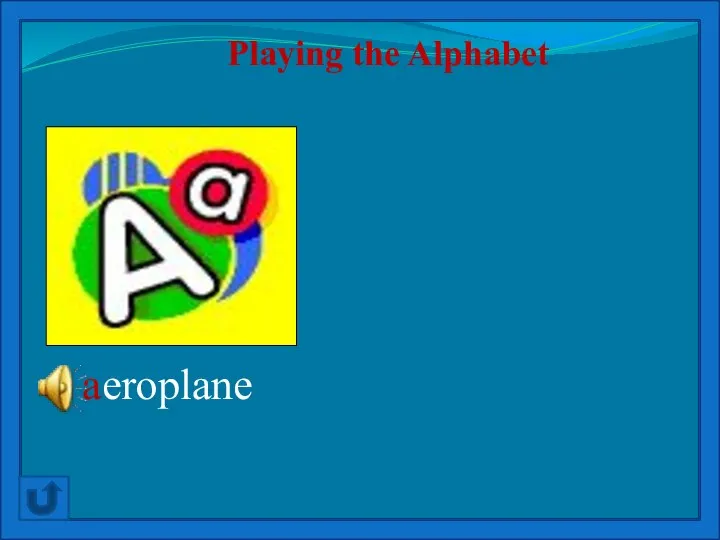A is for aeroplane that flies overhead Playing the Alphabet aeroplane