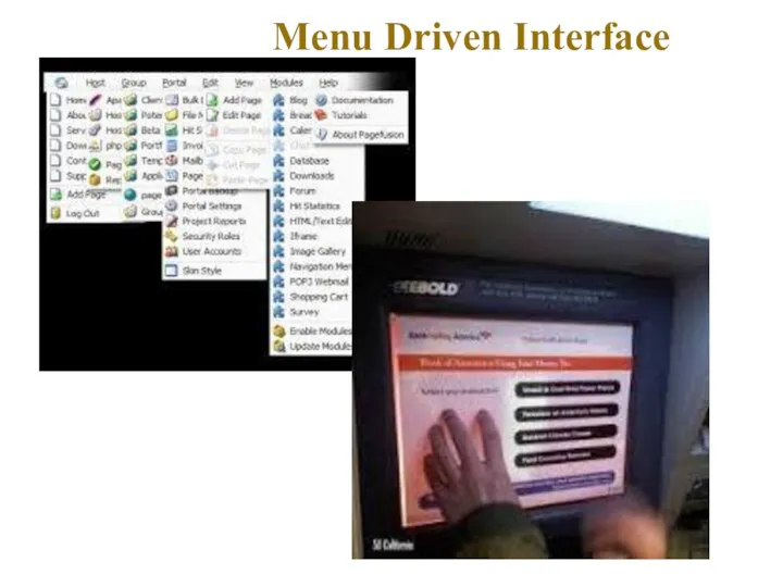 Menu Driven Interface