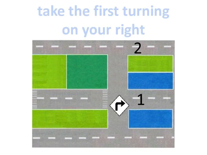 take the first turning on your right