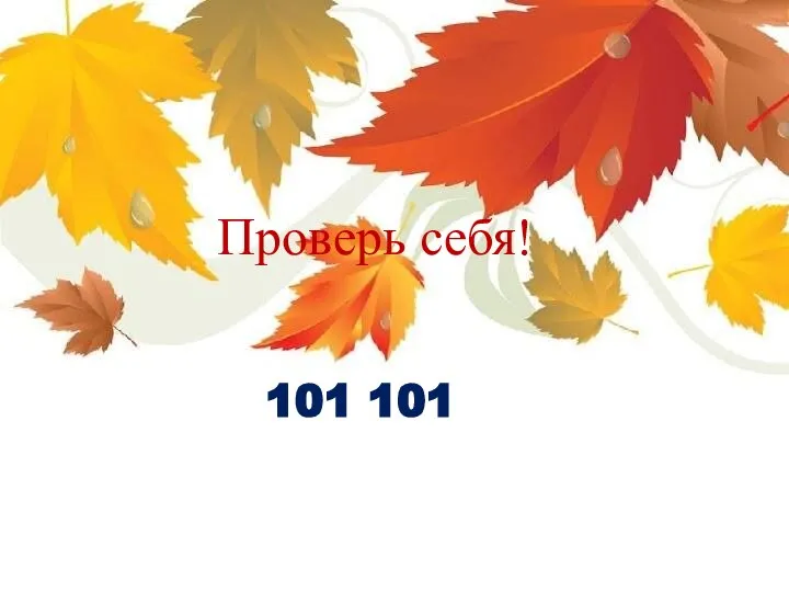 101 101 Проверь себя!