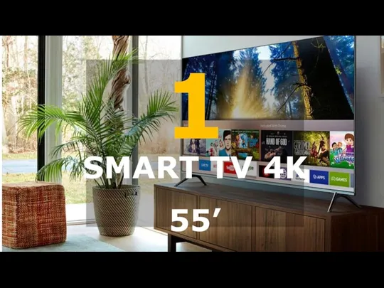 1 SMART TV 4K 55’