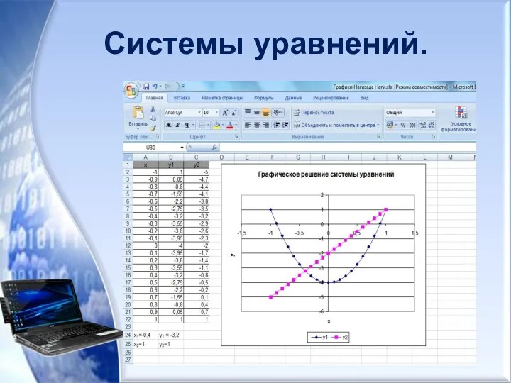 Системы уравнений.