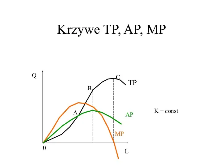 Krzywe TP, AP, MP 0 L Q TP B. A. . C