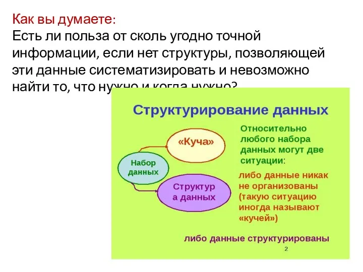 Как вы думаете: Есть ли польза от сколь угодно точной информации, если