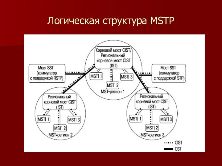 Логическая структура MSTP