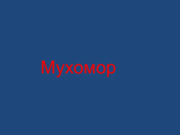 Мухомор