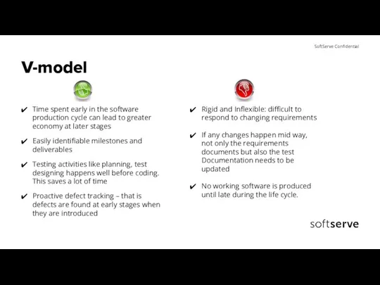 V-model Time spent early in the software production cycle can lead to