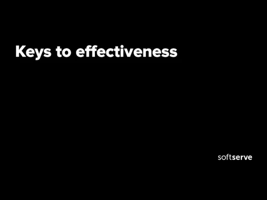 Keys to effectiveness