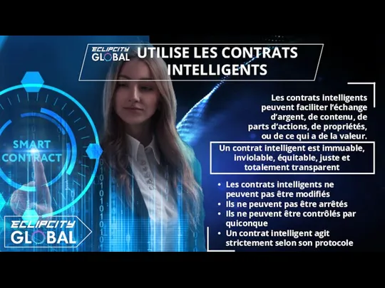 Les contrats intelligents peuvent faciliter l’échange d’argent, de contenu, de parts d’actions,