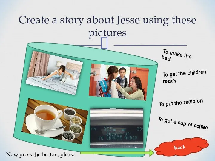 Create a story about Jesse using these pictures back Card 4 To