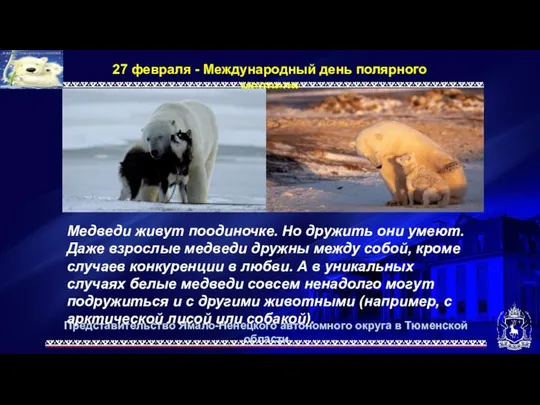 Представительство Ямало-Ненецкого автономного округа в Тюменской области 27 февраля - Международный день