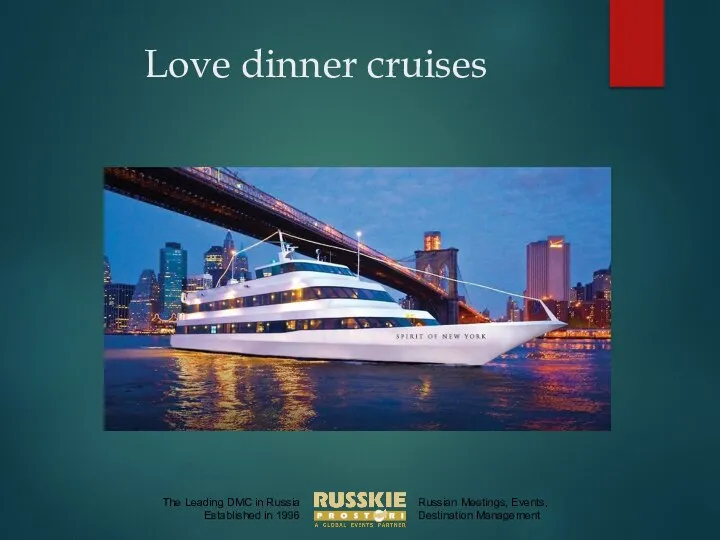 Love dinner cruises