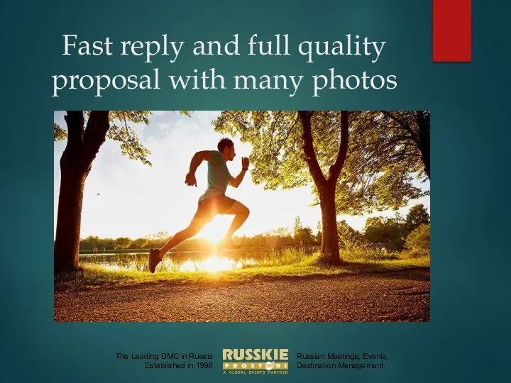 Fast reply and full quality proposal with many photos