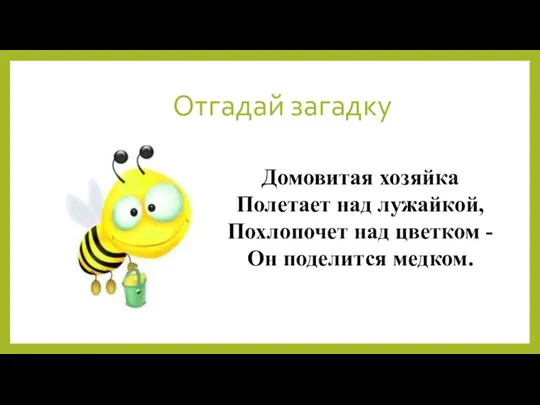 Отгадай загадку