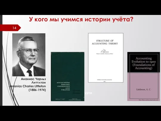 У кого мы учимся истории учёта? Легенда о манкурте Ананиас Чарльз Литтлтон -Ananias Charles Littleton (1886-1974)