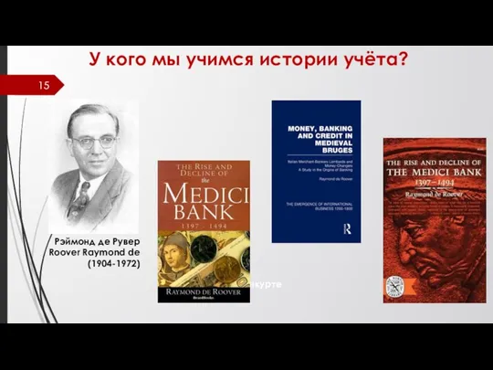 У кого мы учимся истории учёта? Легенда о манкурте Рэймонд де Рувер Roover Raymond de (1904-1972)