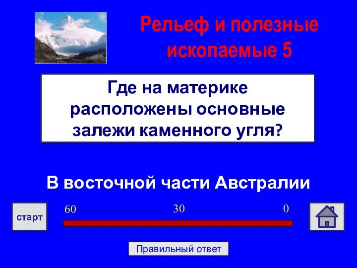 В восточной части Австралии Где на материке расположены основные залежи каменного угля?