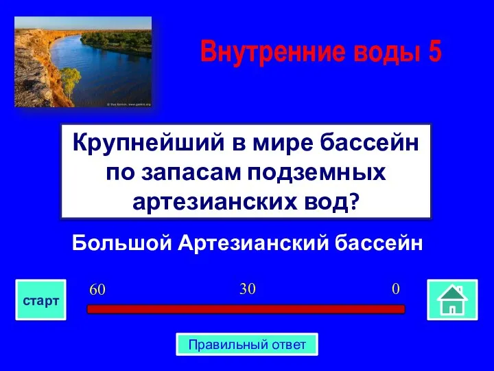 Большой Артезианский бассейн Крупнейший в мире бассейн по запасам подземных артезианских вод?