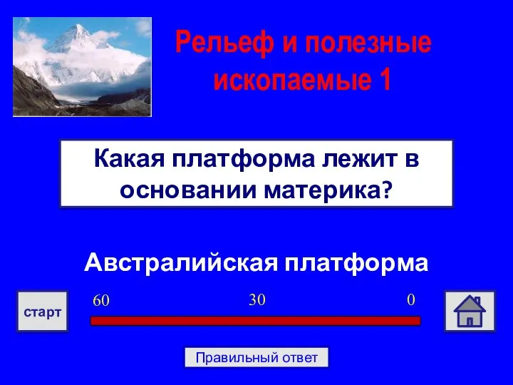 Австралийская платформа Какая платформа лежит в основании материка? Рельеф и полезные ископаемые