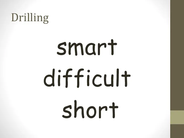 Drilling smart difficult short