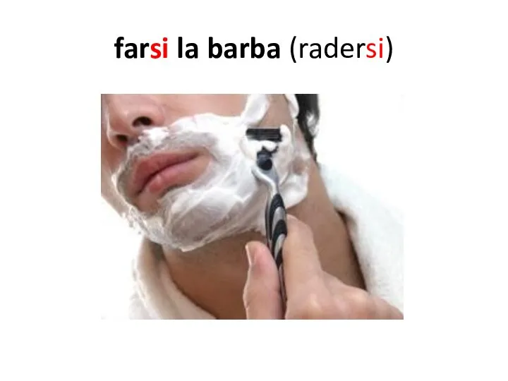 farsi la barba (radersi)