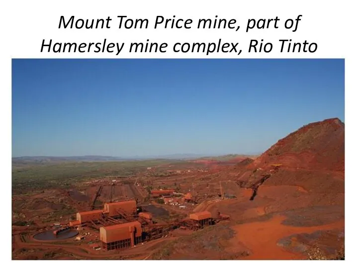 Mount Tom Price mine, part of Hamersley mine complex, Rio Tinto