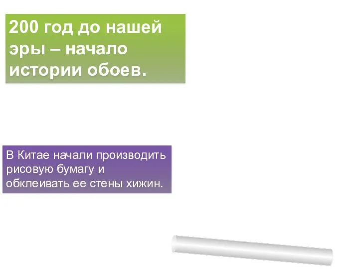 200 год до нашей эры – начало истории обоев. В Китае начали