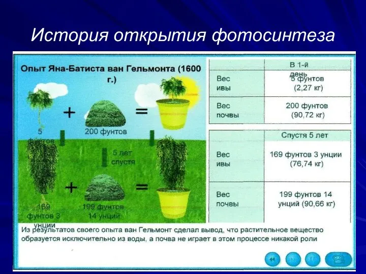 История открытия фотосинтеза