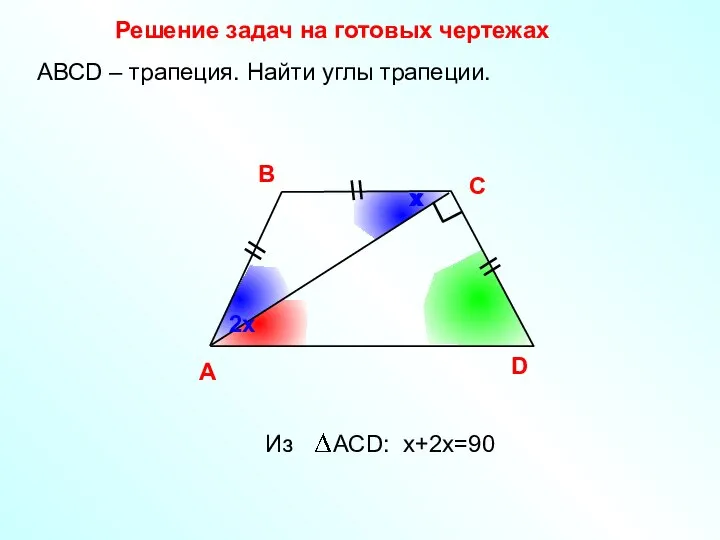 х Решение задач на готовых чертежах A В С D АВСD –