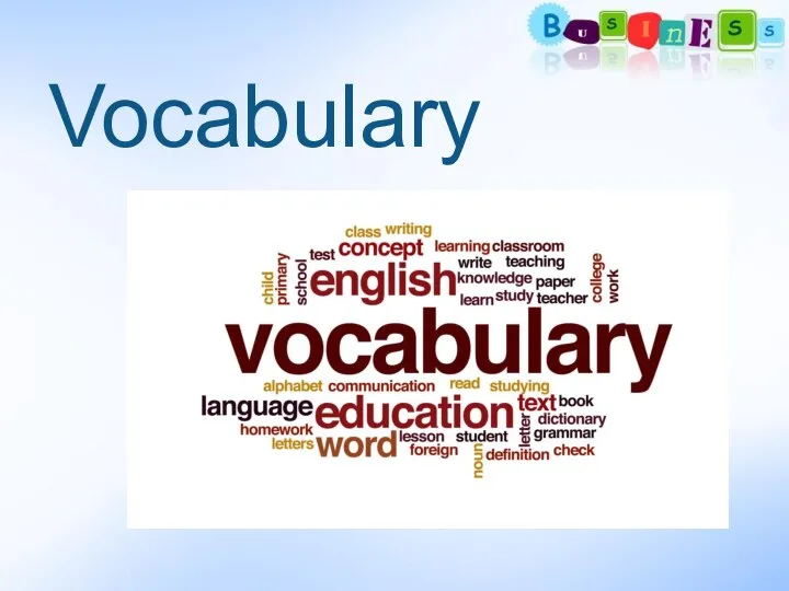 Vocabulary