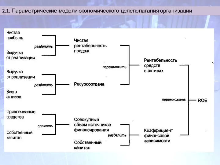 2.1. Параметрические модели экономического целеполагания организации