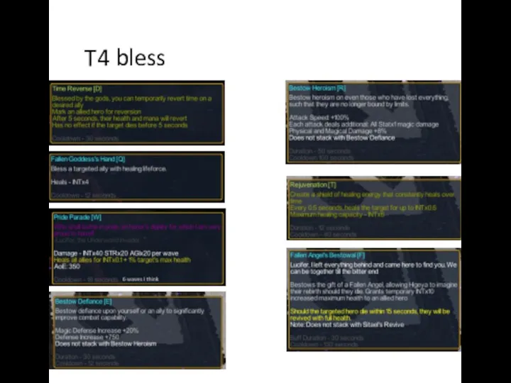 T4 bless