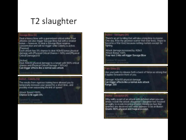 T2 slaughter