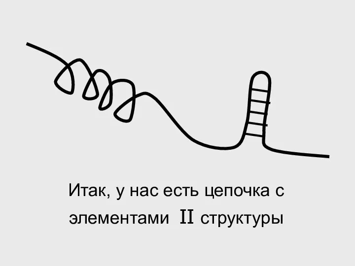 Итак, у нас есть цепочка с элементами II структуры