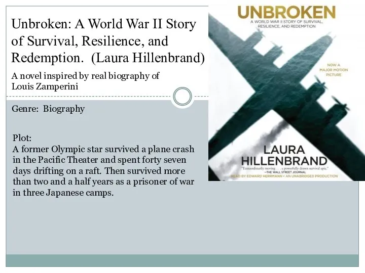 Unbroken: A World War II Story of Survival, Resilience, and Redemption. (Laura