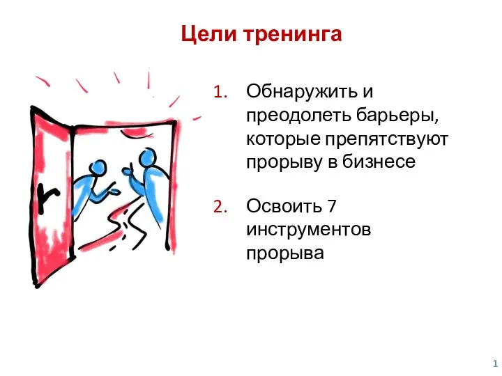 Предложение на основе лидерской концепции Обнаружить и преодолеть барьеры, которые препятствуют прорыву