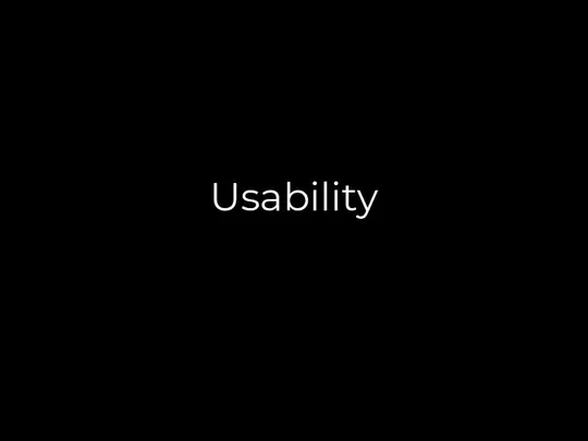 Usability