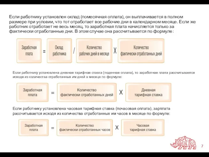 Если работнику установлен оклад (помесячная оплата), он выплачивается в полном размере при