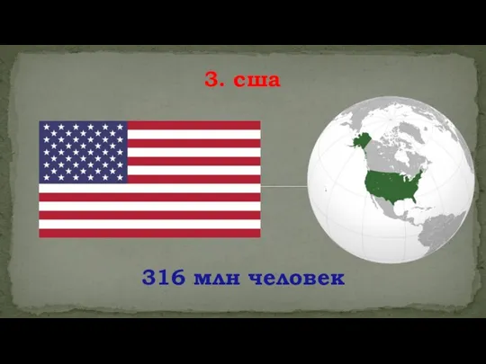 316 млн человек 3. сша